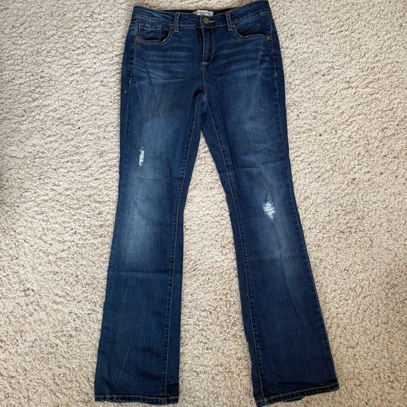 Vintage America Denim - Vintage America Blues Jeans Boho Bootcut Dark Blue Size 4 / 27 EUC‎